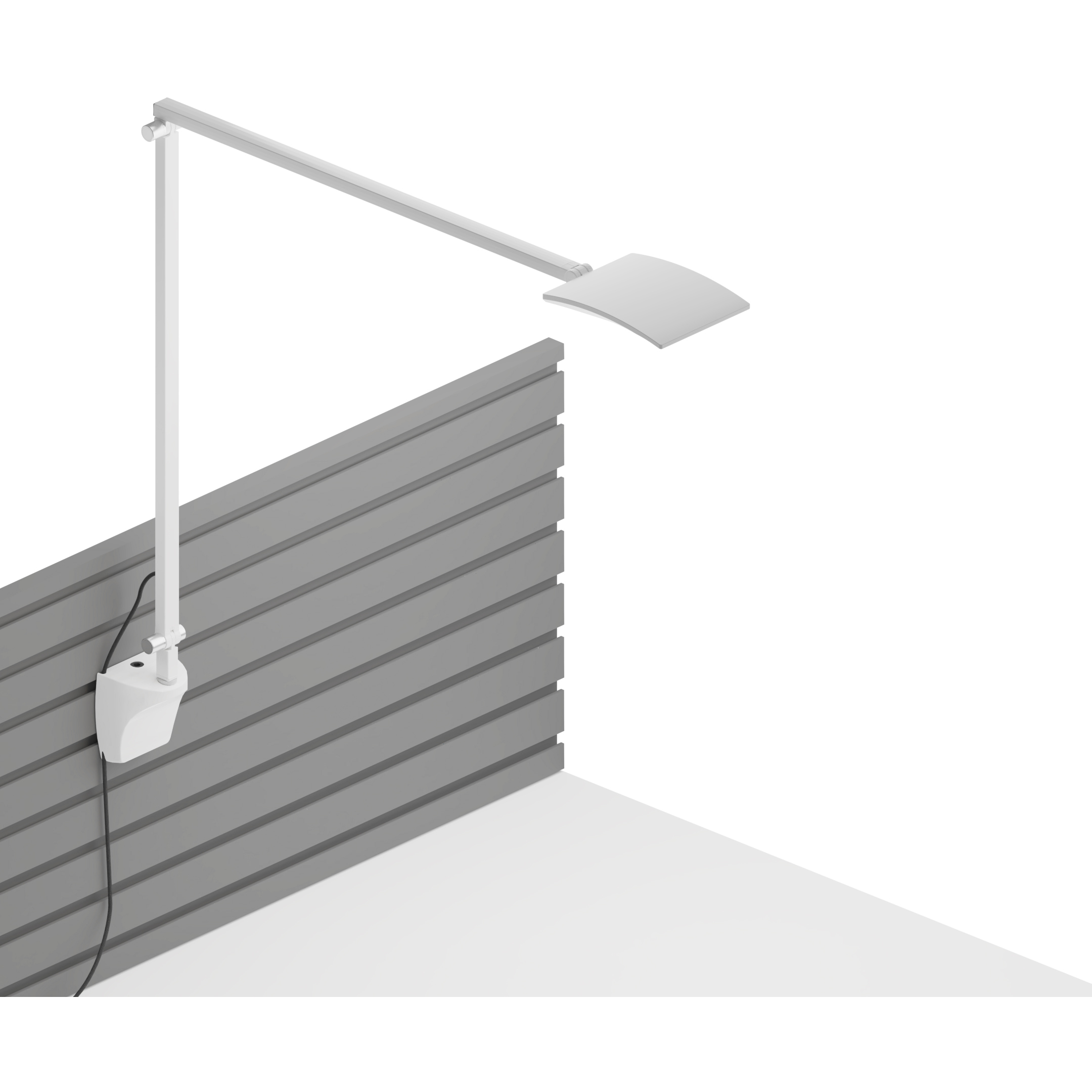 Mosso Pro Slatwall Mount Desk Lamp Wall Light in White